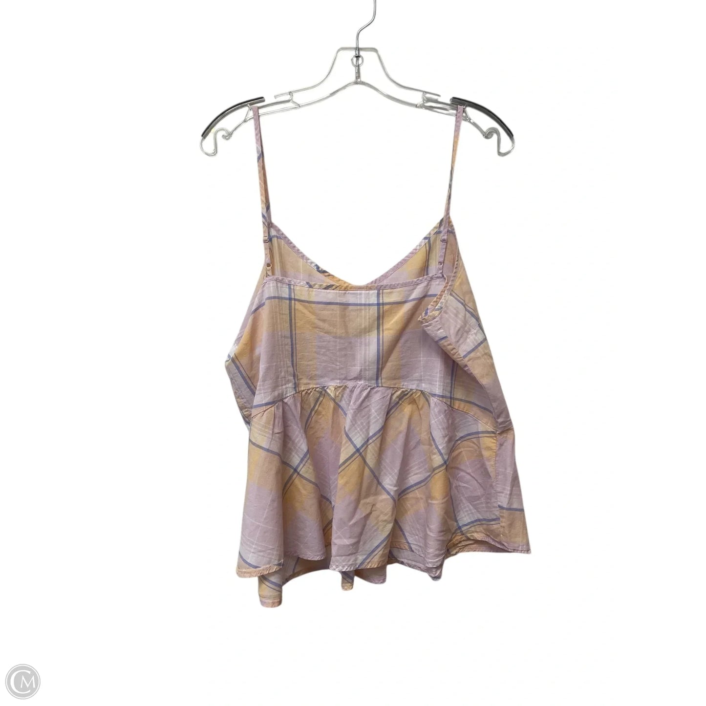 Tank Top By Old Navy In Plaid Pattern, Size: L