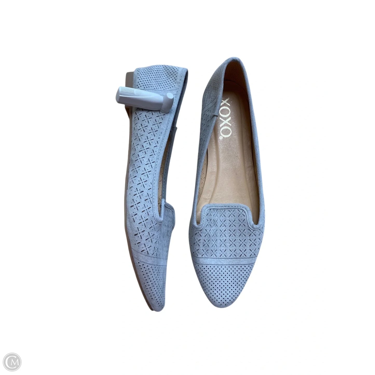 Shoes Flats By Xoxo In Grey, Size: 6.5