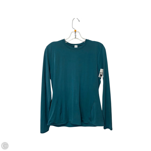 Athletic Top Long Sleeve Crewneck By Lululemon In Green, Size: Xl
