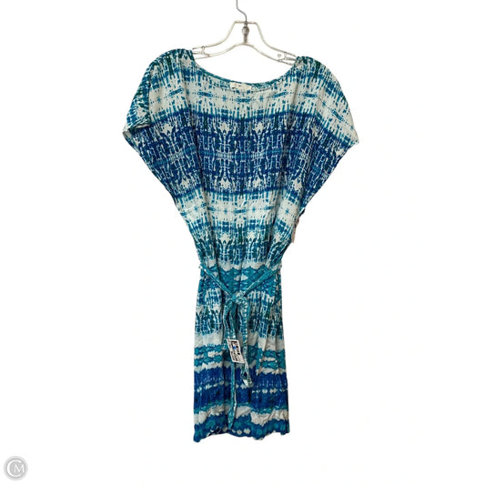 Dress Casual Short By Clothes Mentor In Blue & White, Size: M