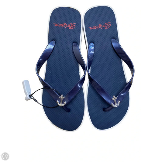 Sandals Flip Flops By Brighton In Nautical Print, Size: 9