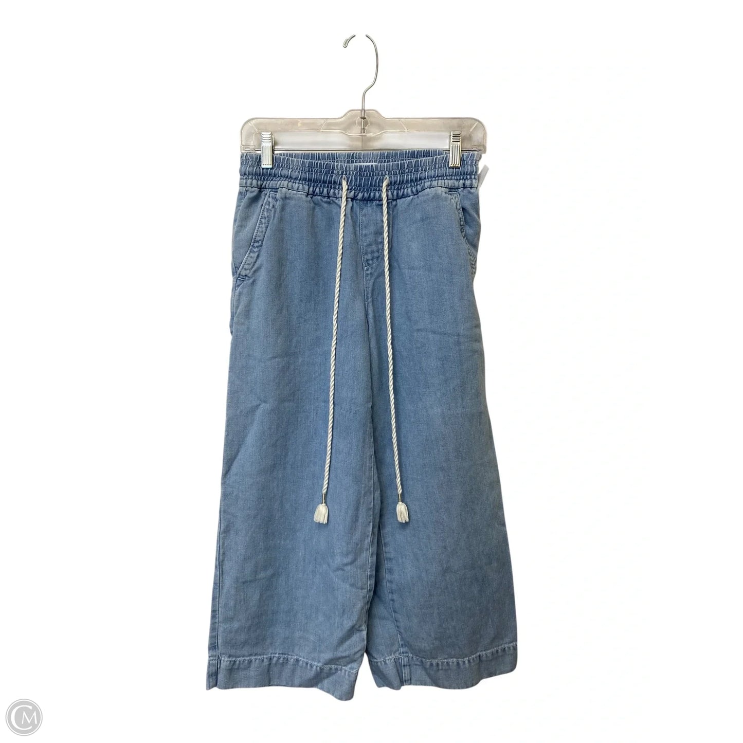 Capris By Loft In Blue Denim, Size: Xs
