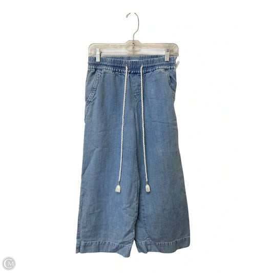 Capris By Loft In Blue Denim, Size: Xs