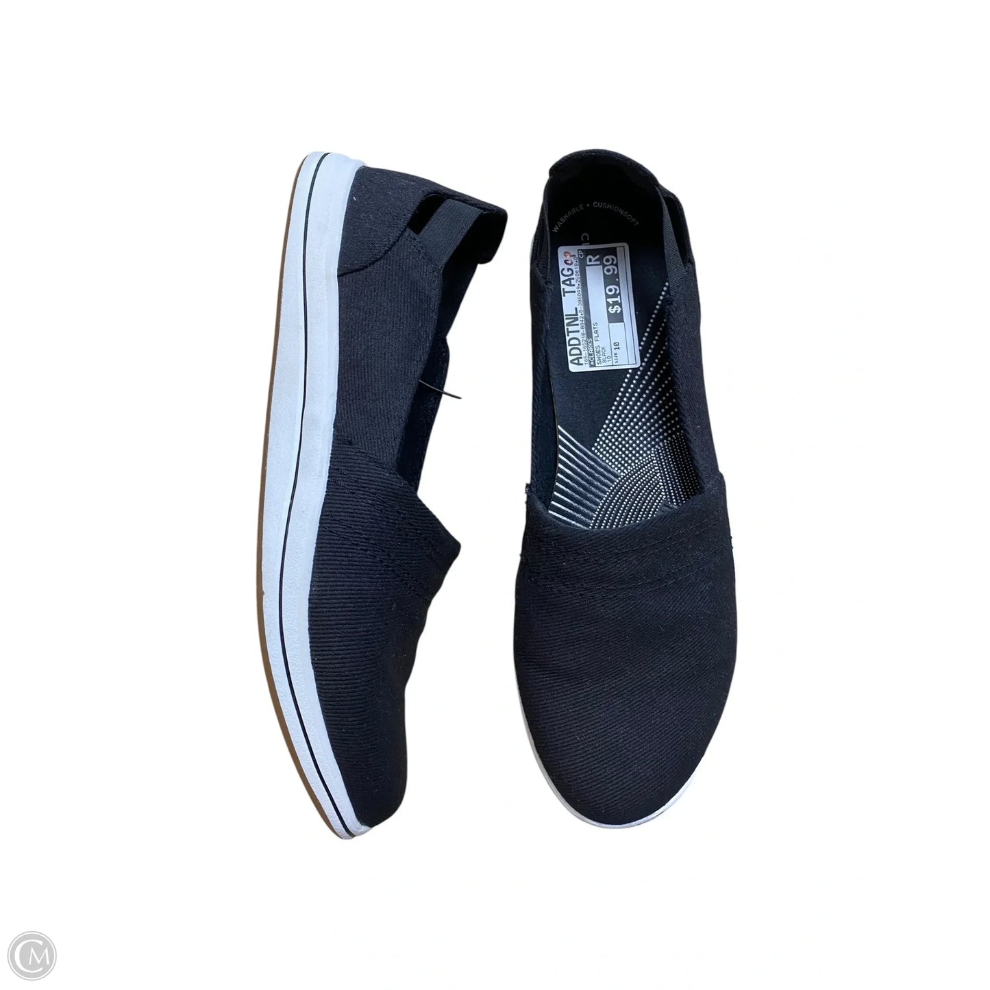 Shoes Flats By Clarks In Black, Size: 10