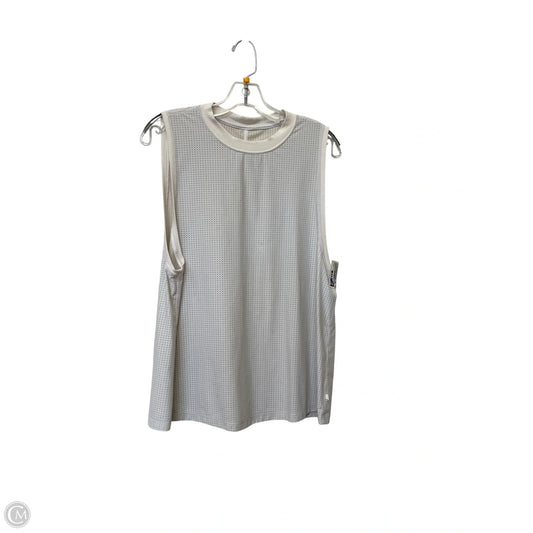 Athletic Tank Top By Lululemon In White, Size: M