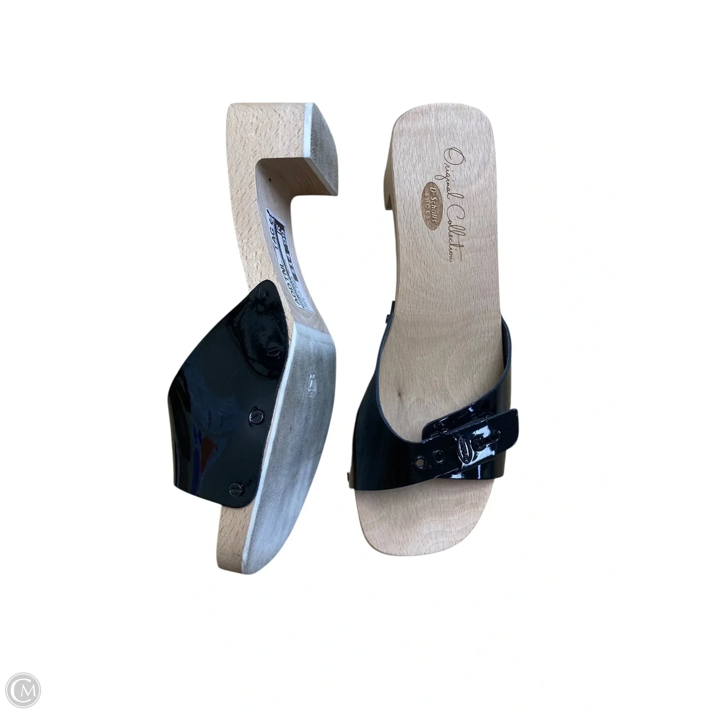 Shoes Heels Block By Dr Scholls In Black & Brown, Size: 7