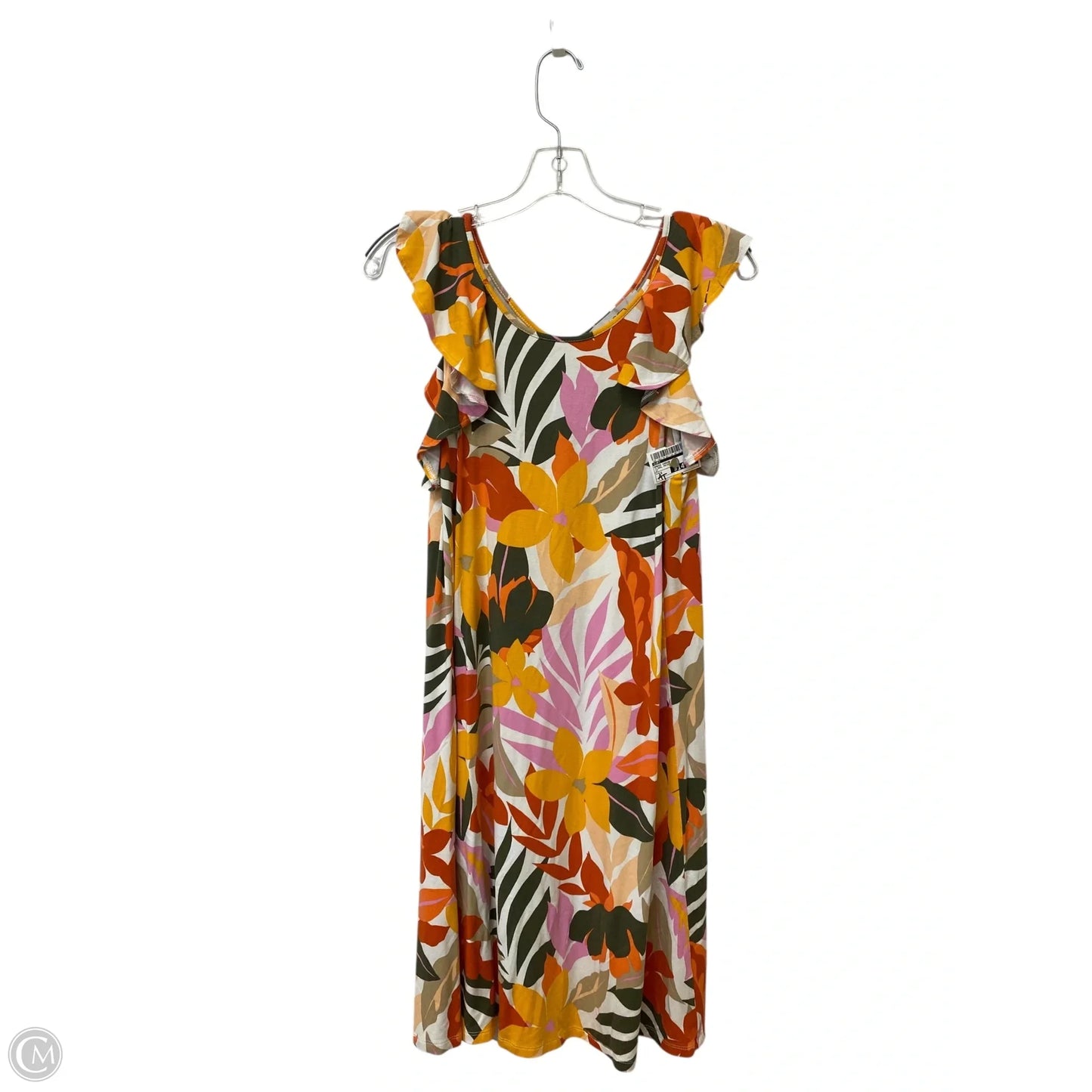 Dress Casual Midi By Loft In Floral Print, Size: S