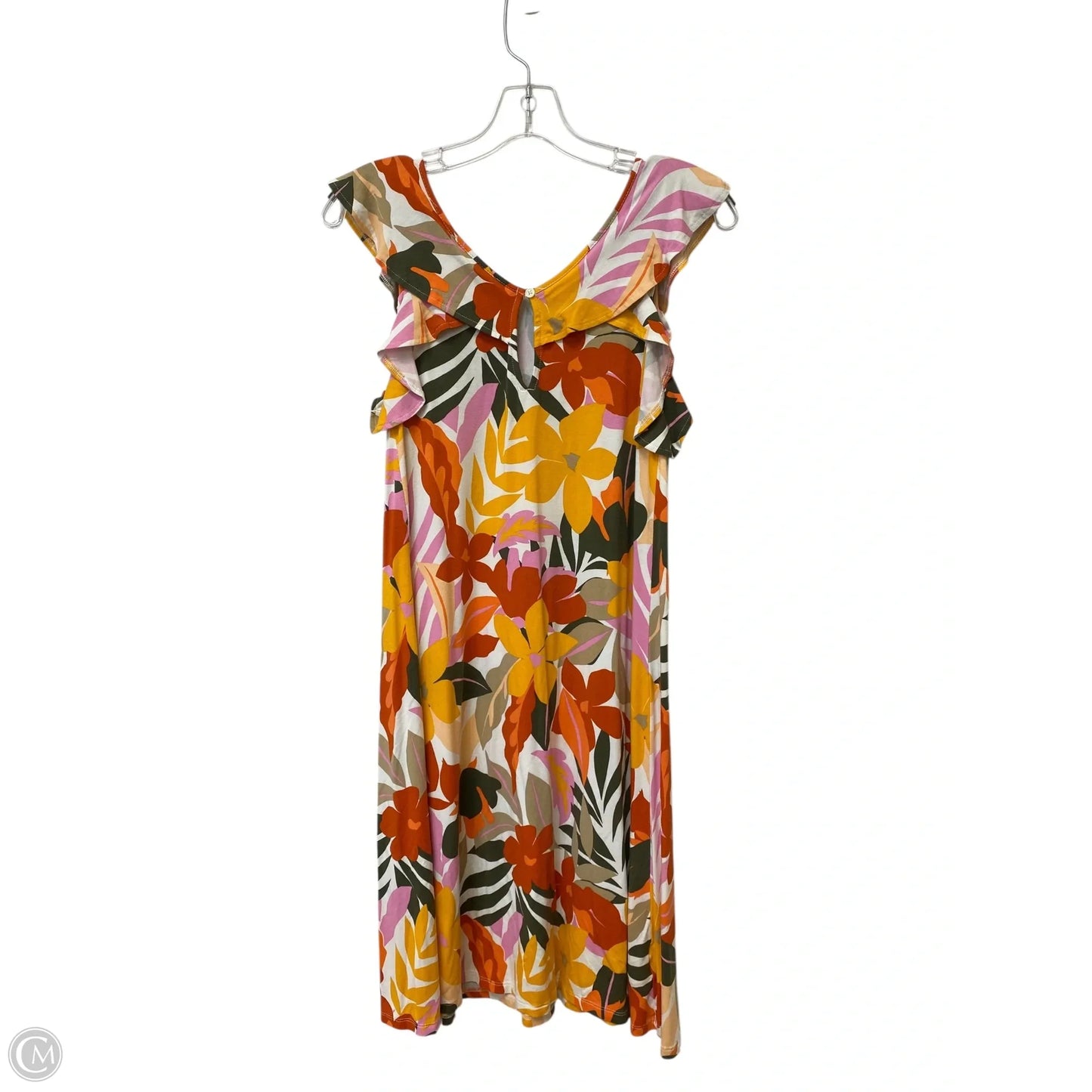 Dress Casual Midi By Loft In Floral Print, Size: S