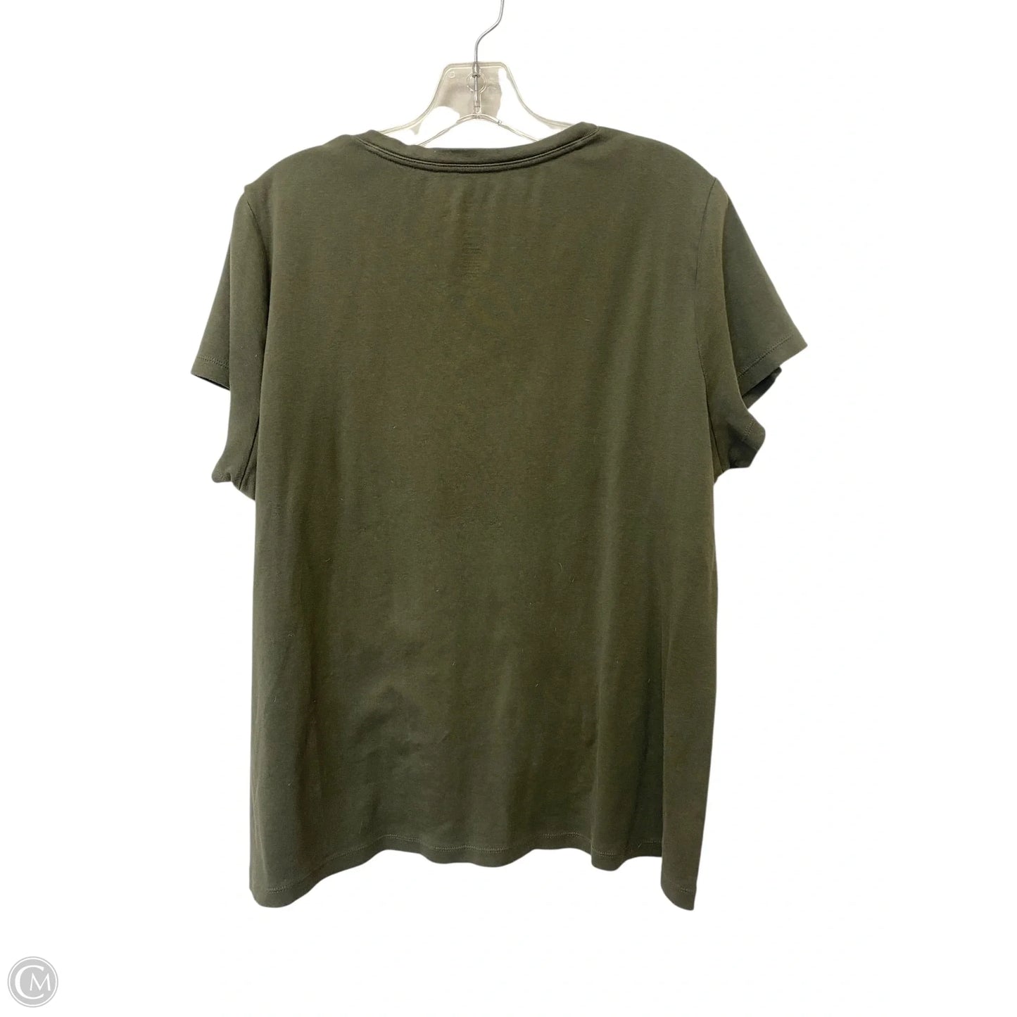 Top Short Sleeve Basic By St Johns Bay In Green, Size: Xxl
