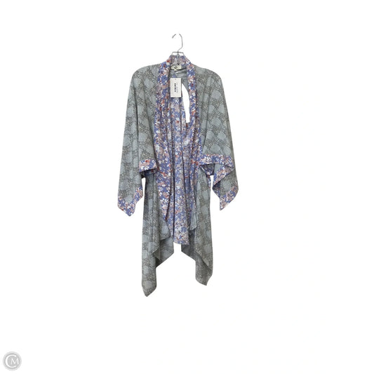 Shawl By Entro In Grey & Purple, Size: L