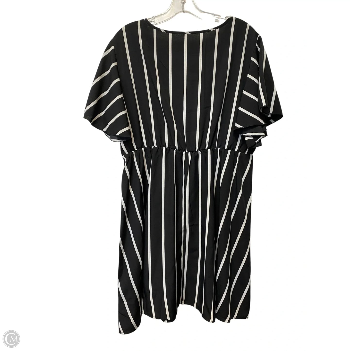 Dress Casual Midi By Cmf In Black & White, Size: 2x