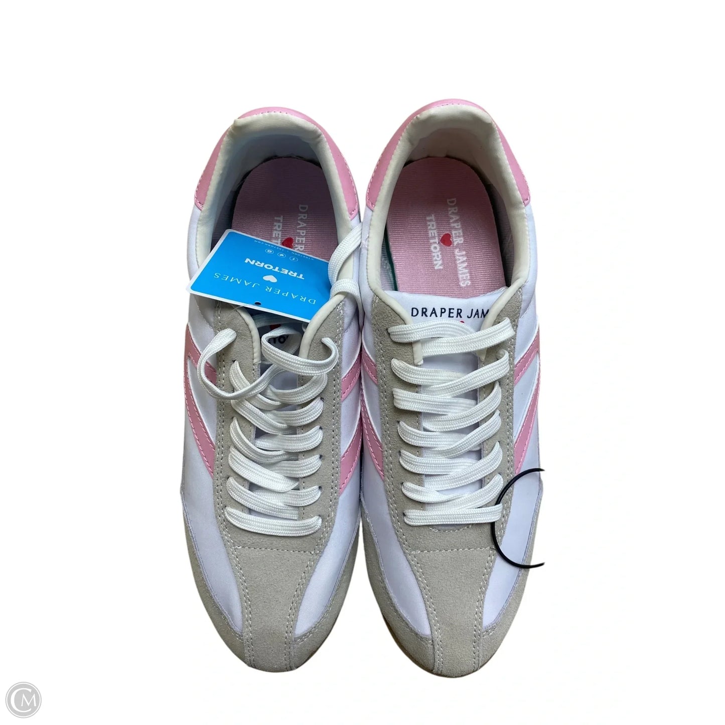 Shoes Sneakers By Draper James In Pink & White, Size: 9