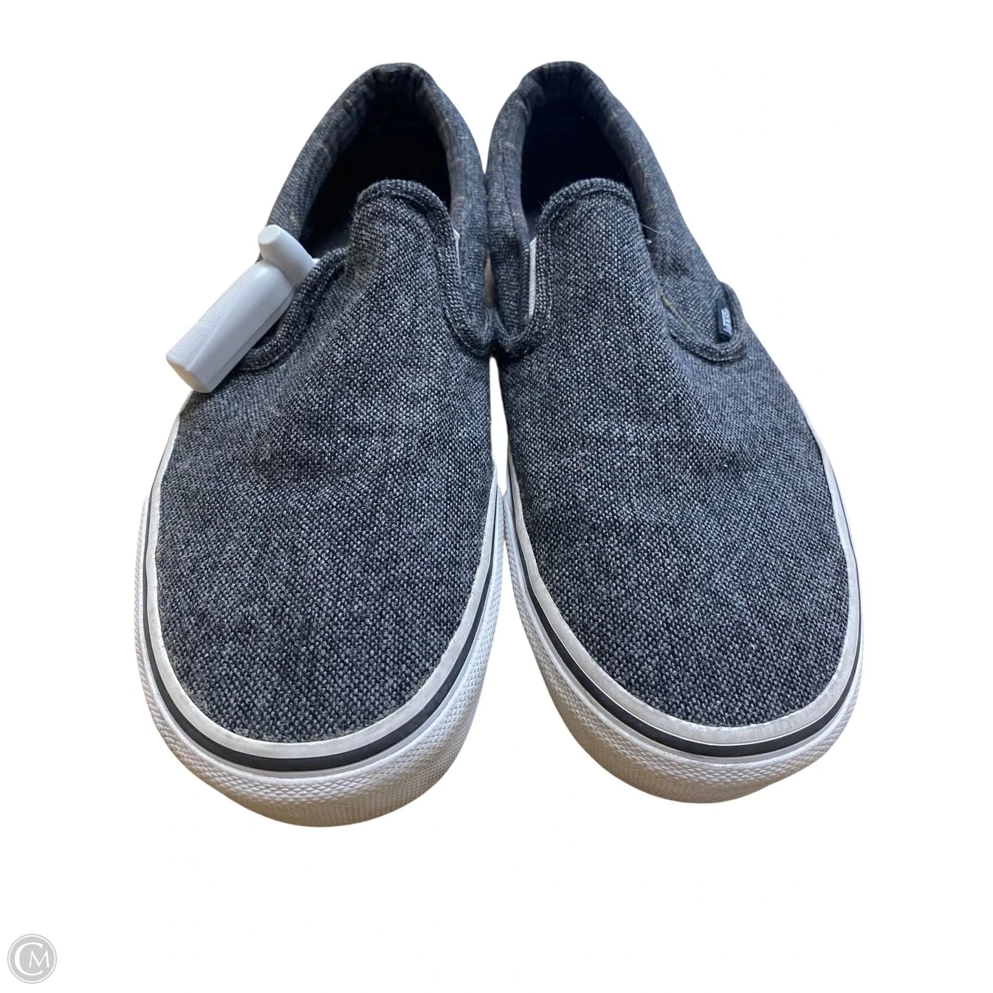 Shoes Flats By Vans In Grey, Size: 9