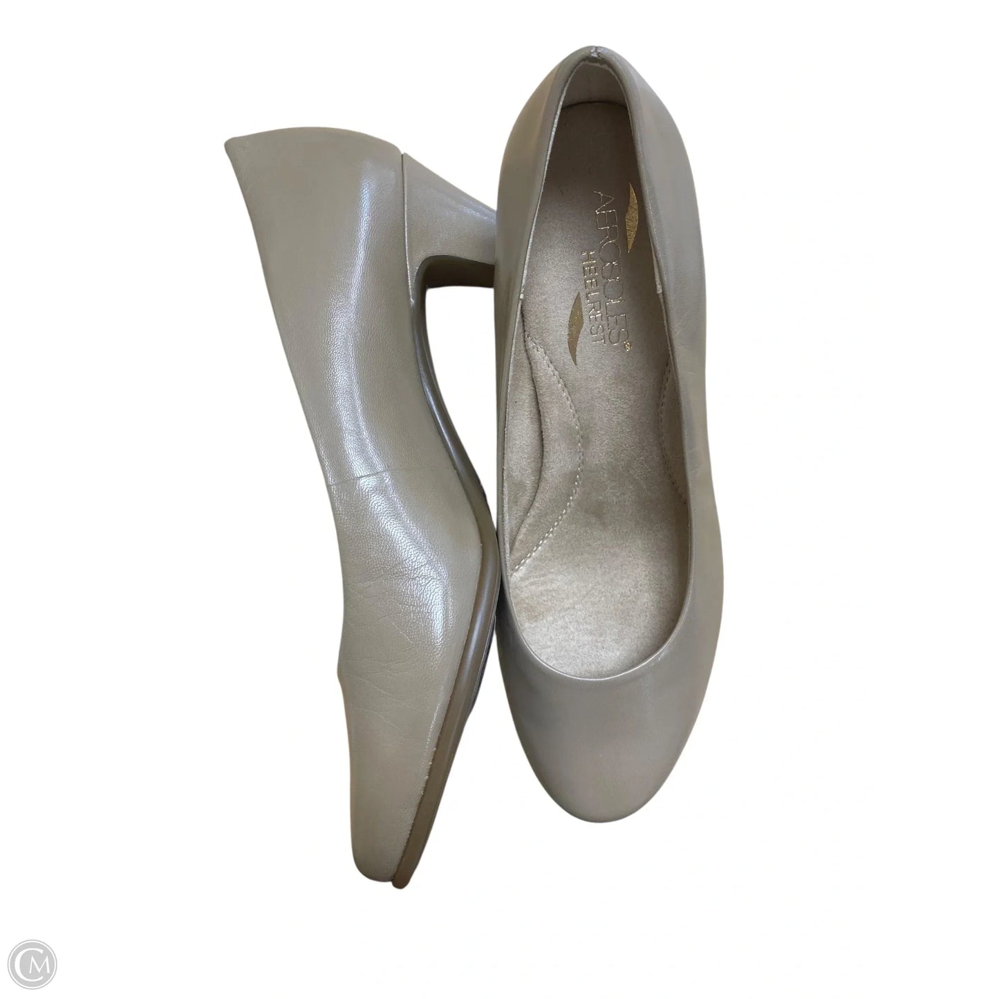 Shoes Heels Block By Aerosoles In Beige, Size: 8