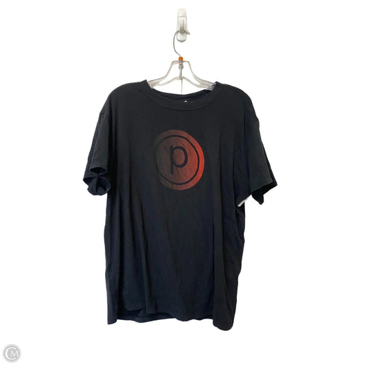 Athletic Top Short Sleeve By Lululemon In Black, Size: 10