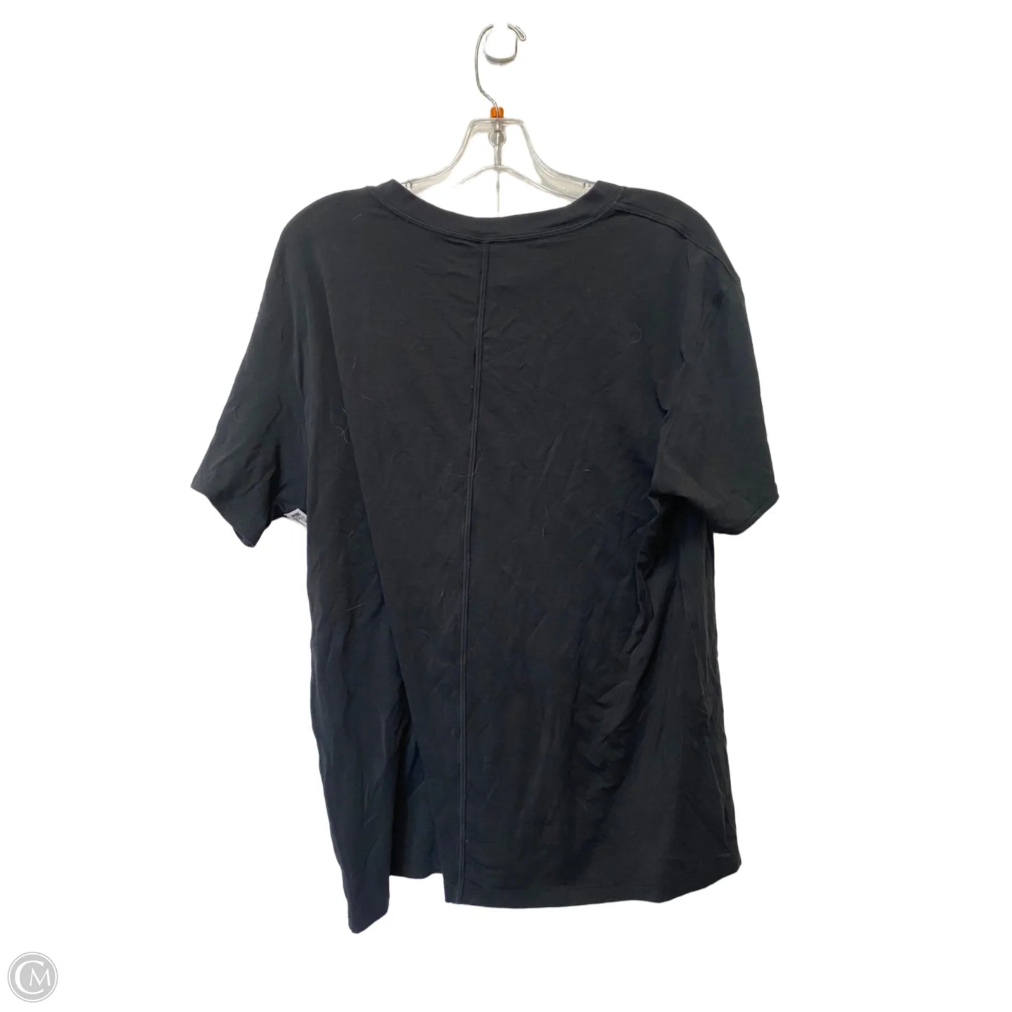 Athletic Top Short Sleeve By Lululemon In Black, Size: 10