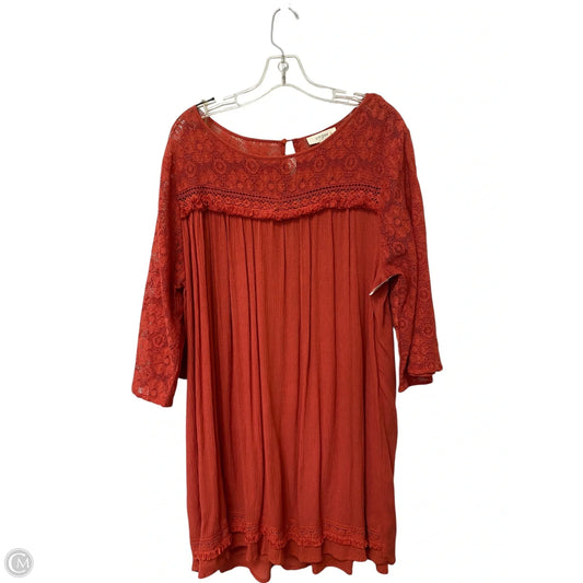 Dress Casual Midi By Umgee In Red, Size: Xl