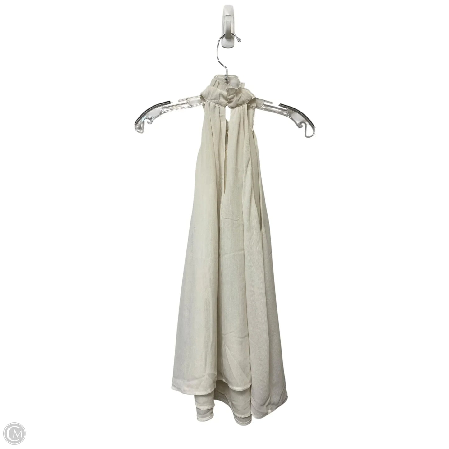 Top Sleeveless By H&m In White, Size: L