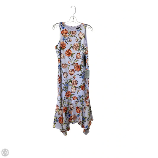 Dress Party Midi By Maggy London In Floral Print, Size: 10