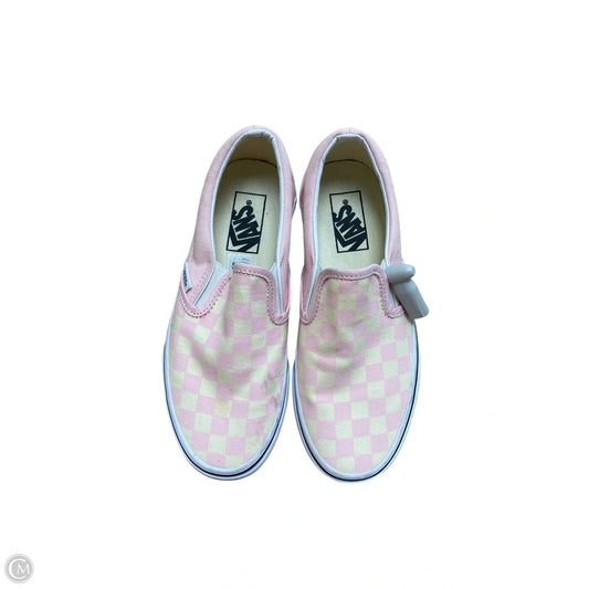 Shoes Flats By Vans In Pink, Size: 6.5