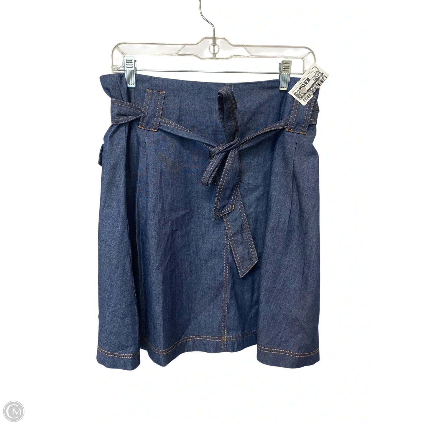 Skirt Midi By Cme In Blue Denim, Size: L