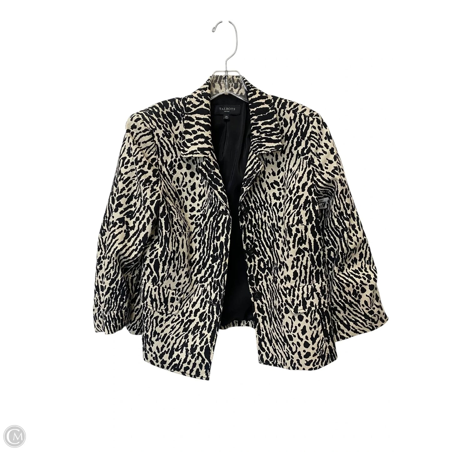 Blazer By Talbots In Animal Print, Size: 14p
