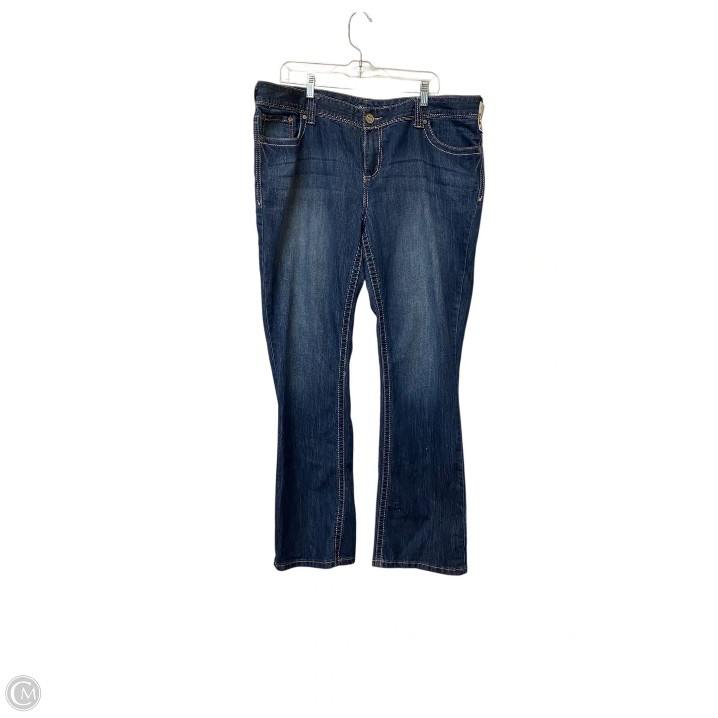 Jeans Straight By Maurices In Blue Denim, Size: 20