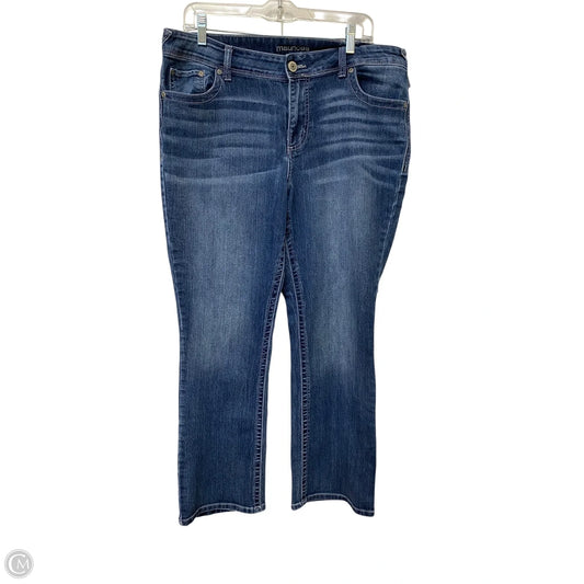 Jeans Straight By Maurices In Blue Denim, Size: 16