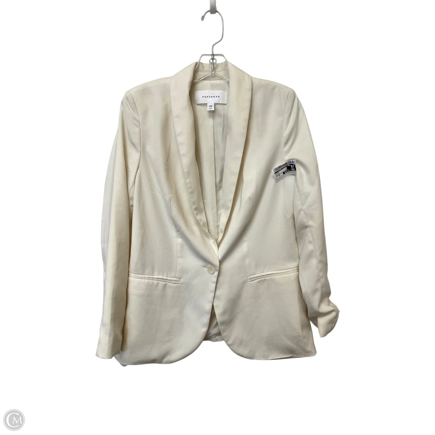 Blazer By Clothes Mentor In White, Size: Xs