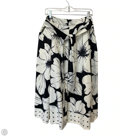 Skirt Maxi By Talbots In Black & White, Size: 14