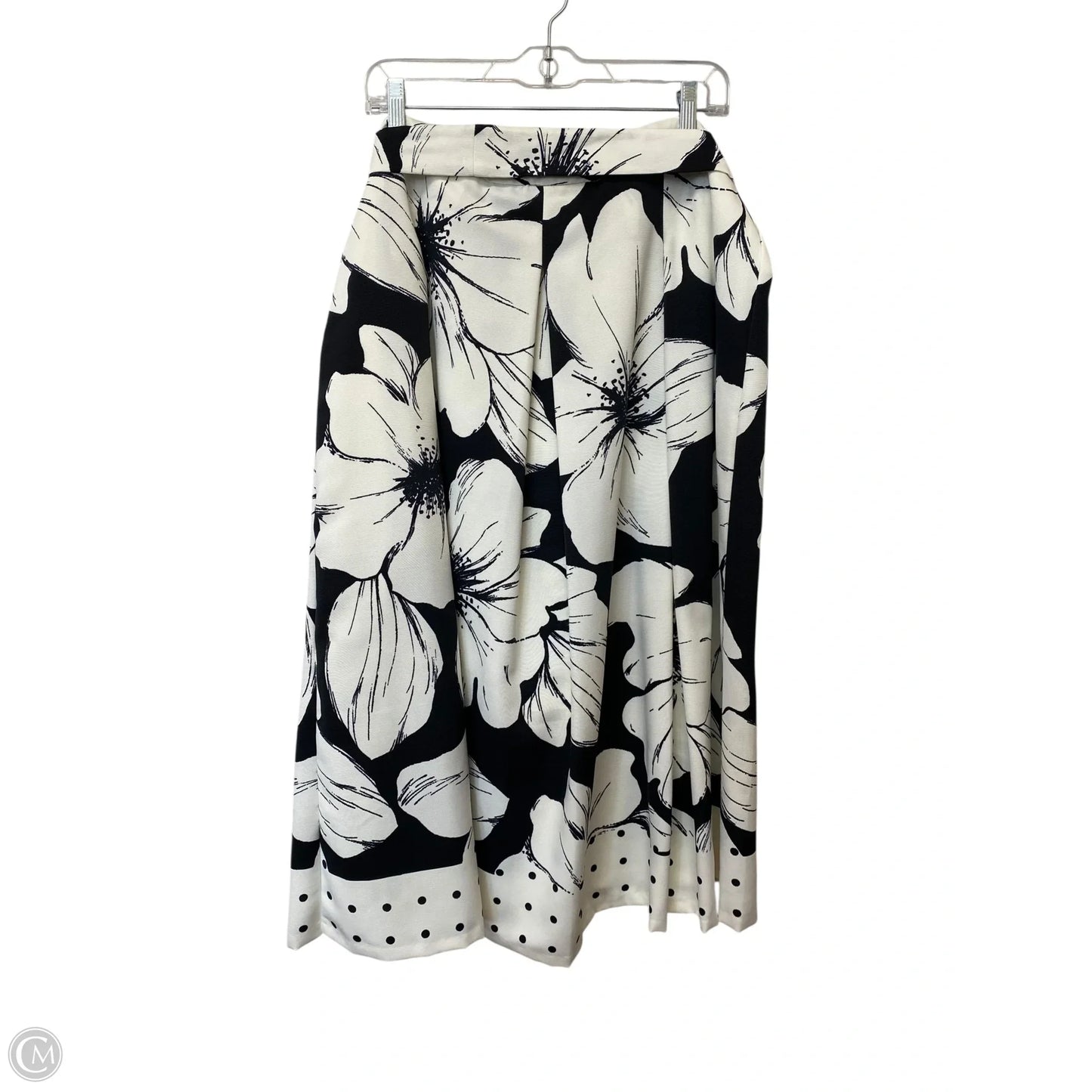 Skirt Maxi By Talbots In Black & White, Size: 14