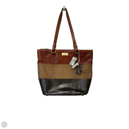 Handbag Designer By Brahmin, Size: Large