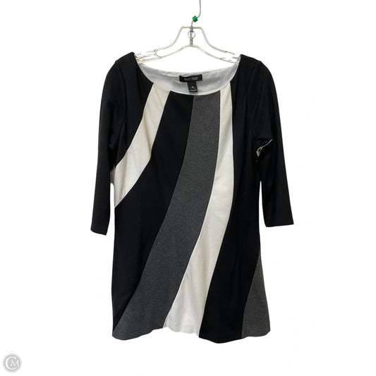 Top 3/4 Sleeve By White House Black Market In Striped Pattern, Size: M