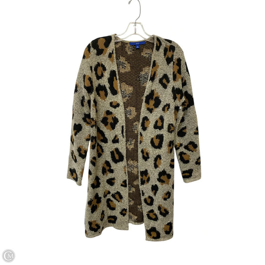 Cardigan By Apt 9 In Animal Print, Size: M