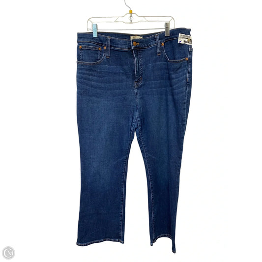 Jeans Boot Cut By Madewell In Blue Denim, Size: 14