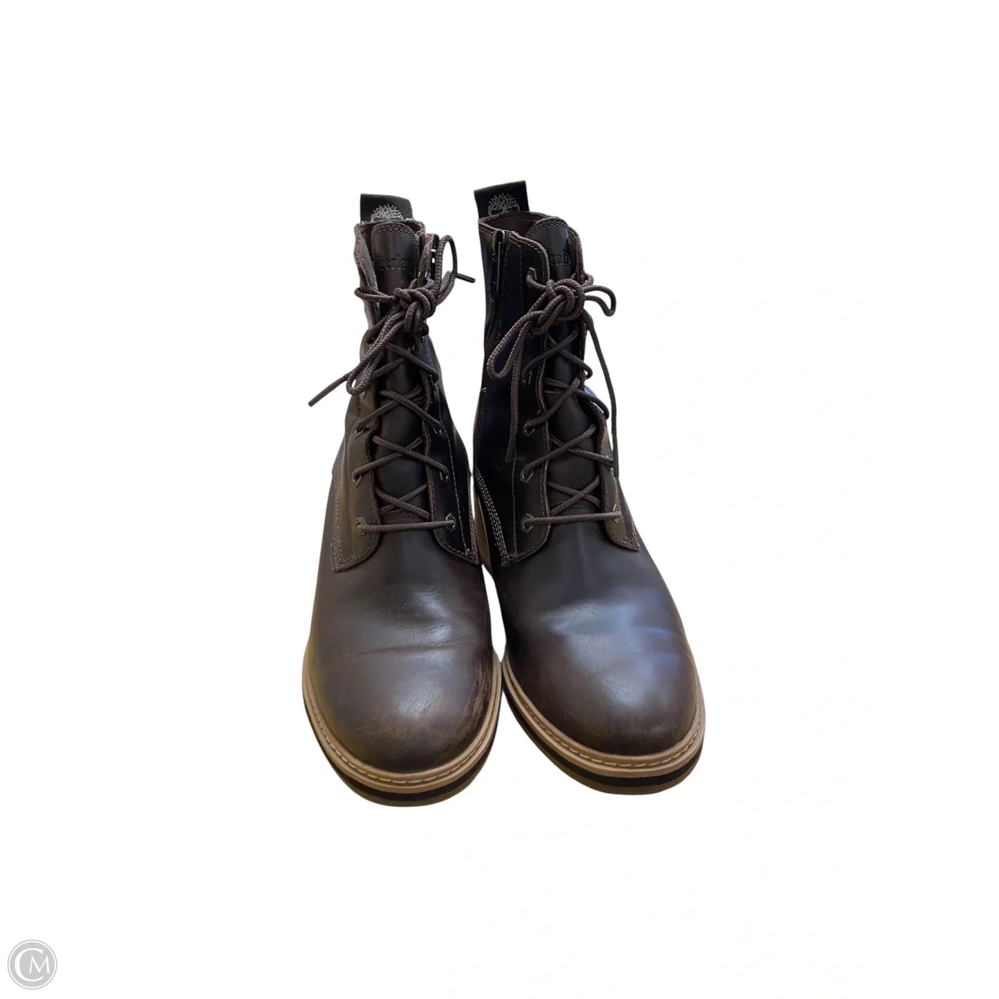 Boots Ankle Heels By Timberland In Brown, Size: 8.5