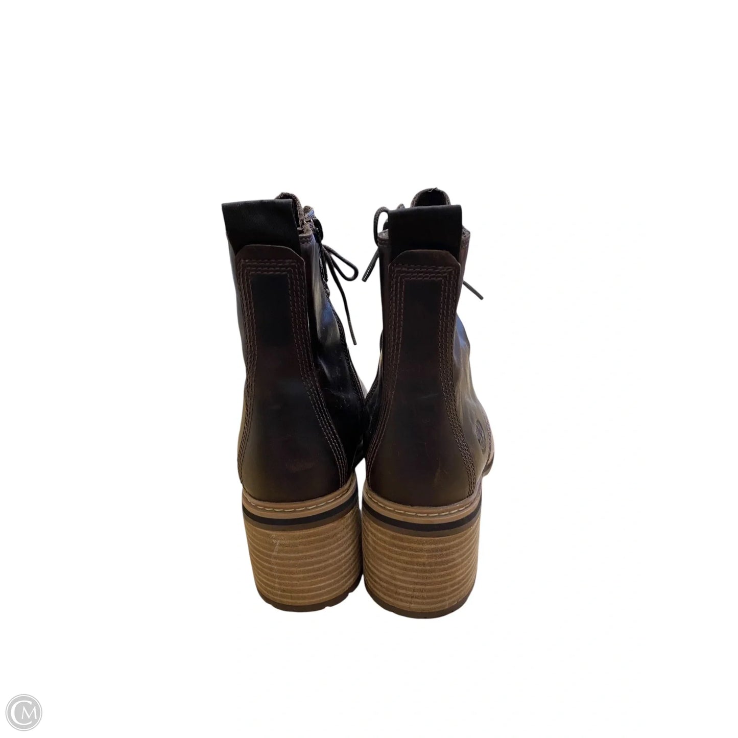 Boots Ankle Heels By Timberland In Brown, Size: 8.5