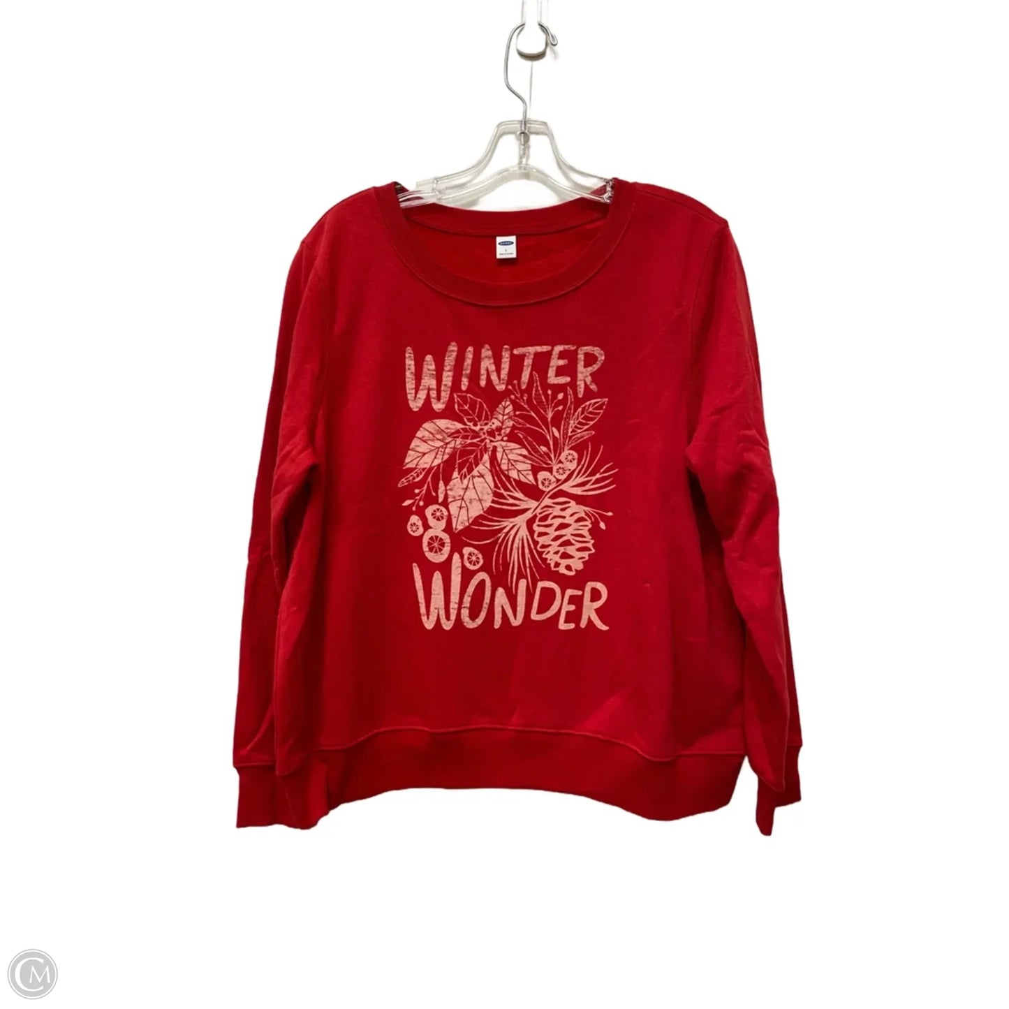 Sweatshirt Crewneck By Old Navy In Red, Size: L