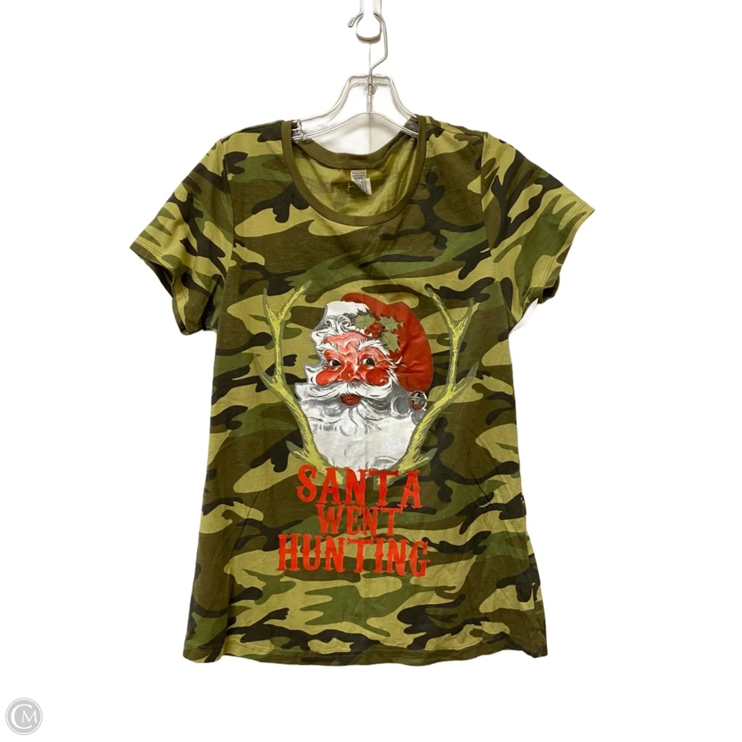 Top Short Sleeve By Clothes Mentor In Camouflage Print, Size: L