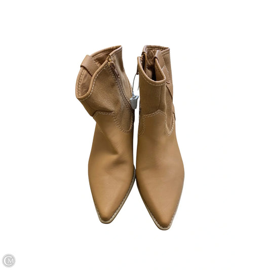 Boots Ankle Heels By Universal Thread In Brown, Size: 8