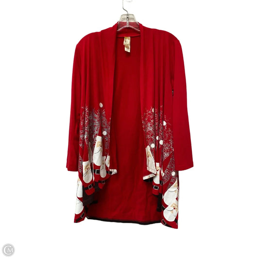 Cardigan By Clothes Mentor In Red, Size: S