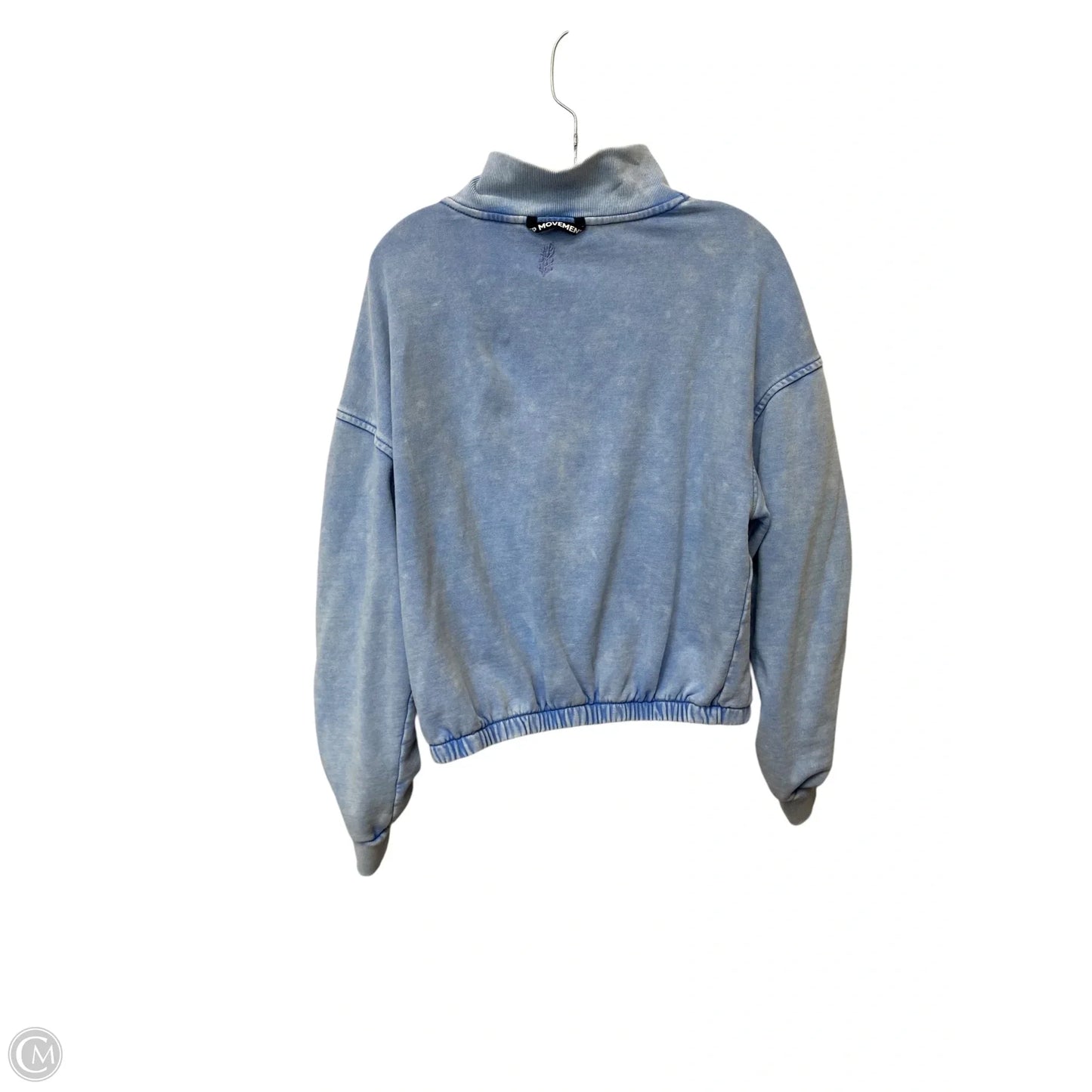 Sweatshirt Collar By Free People In Blue, Size: M