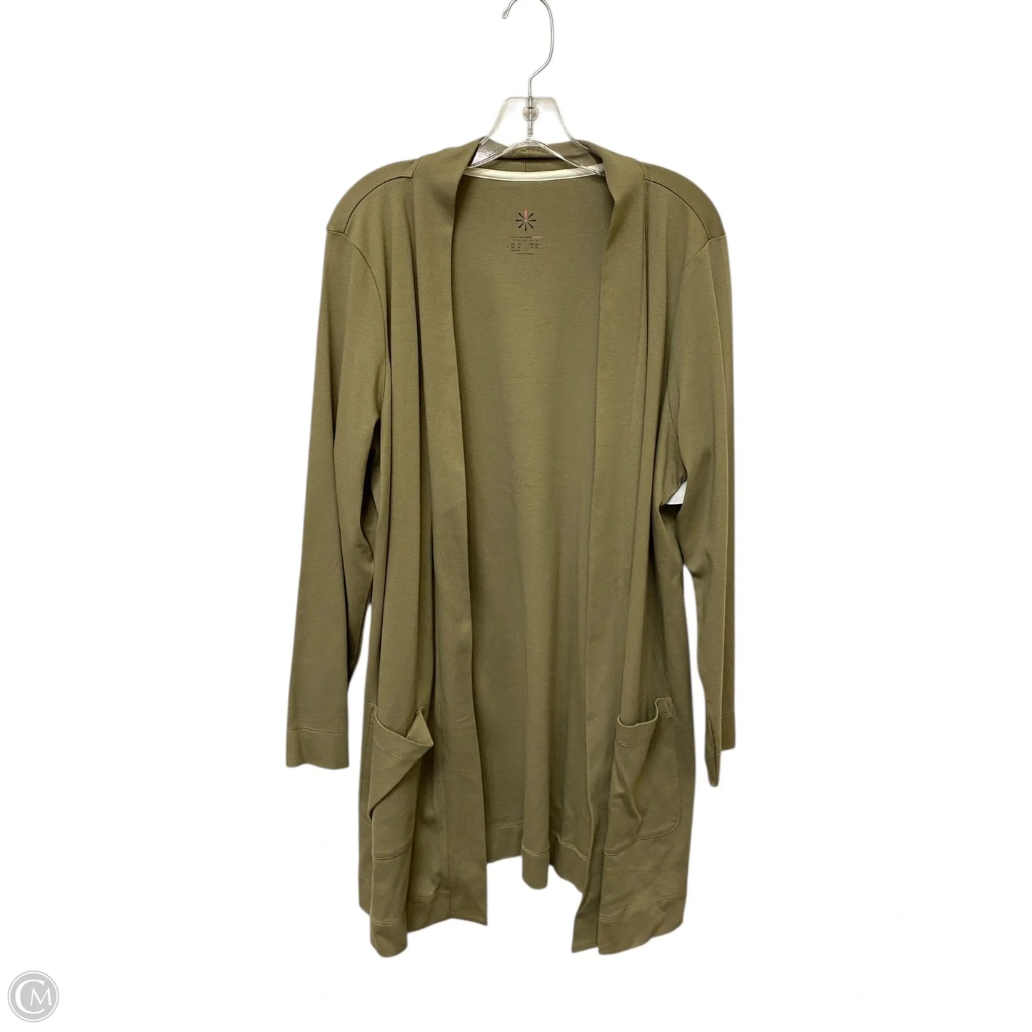Cardigan By Isaac Mizrahi Live Qvc In Green, Size: 1x