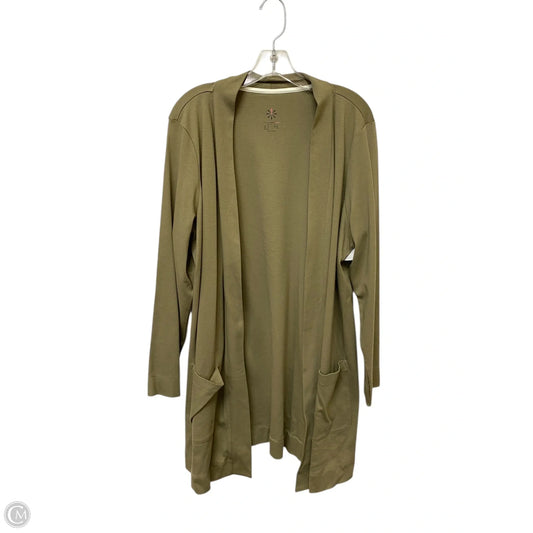 Cardigan By Isaac Mizrahi Live Qvc In Green, Size: 1x