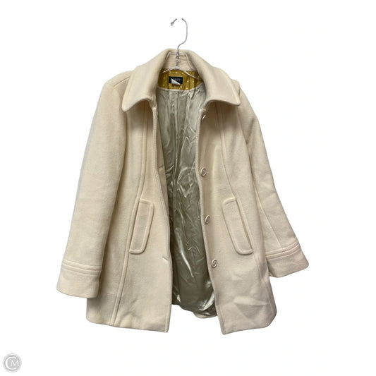 Coat Wool By J. Crew In Cream, Size: 14