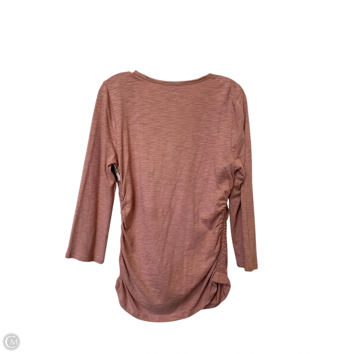 Top Long Sleeve By White House Black Market In Pink, Size: L