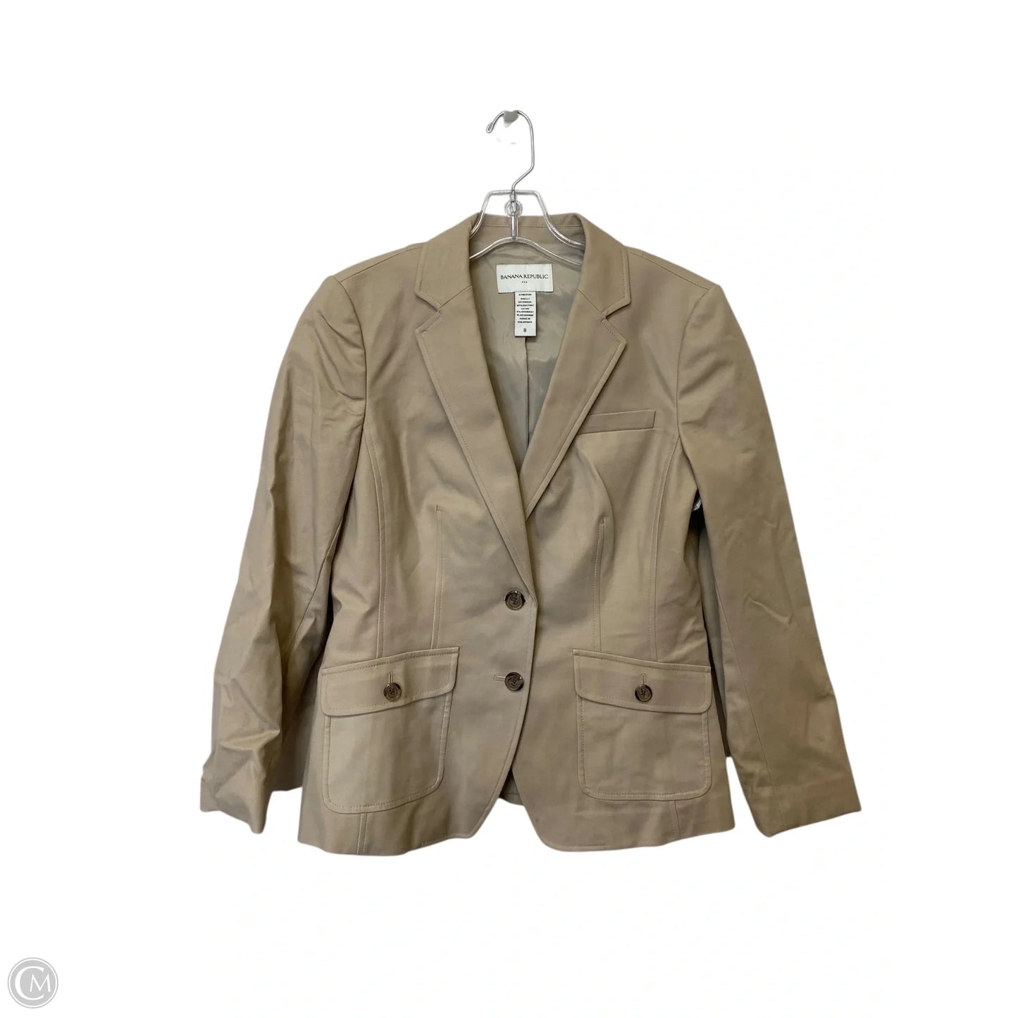 Blazer By Banana Republic In Tan, Size: 8