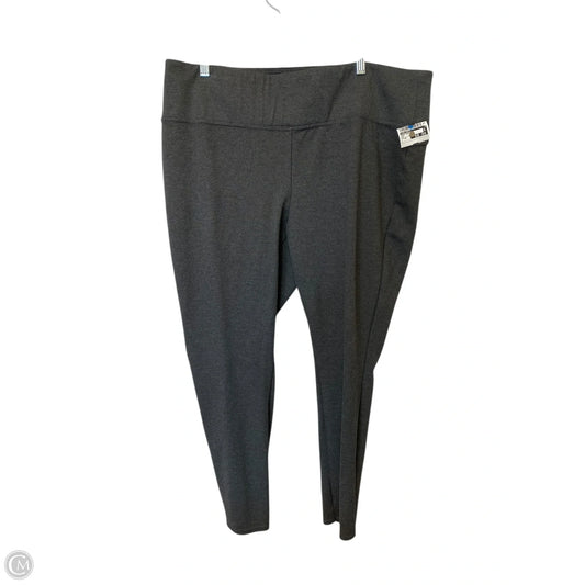 Pants Leggings By Investments In Grey, Size: 2x