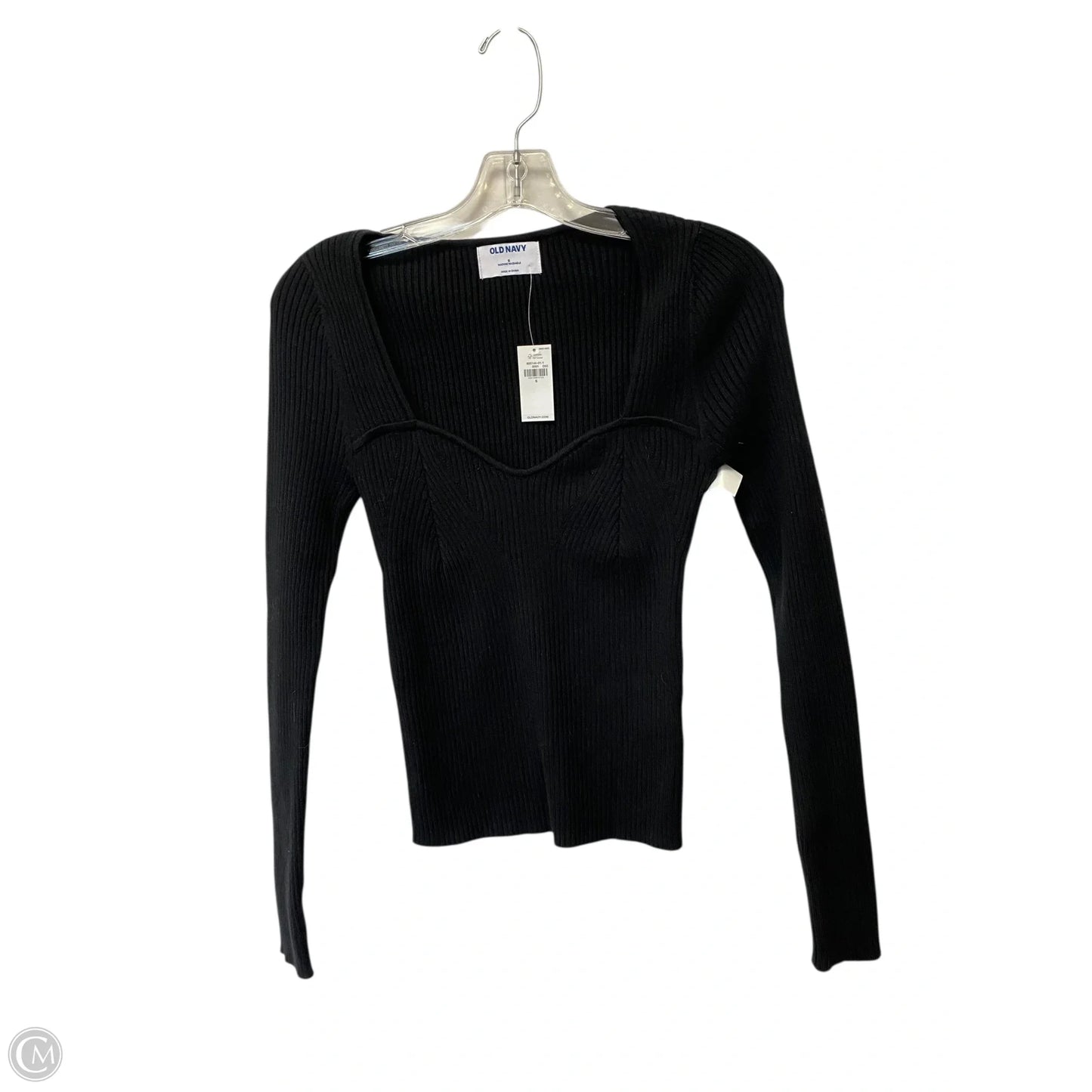 Top Long Sleeve By Old Navy In Black, Size: S