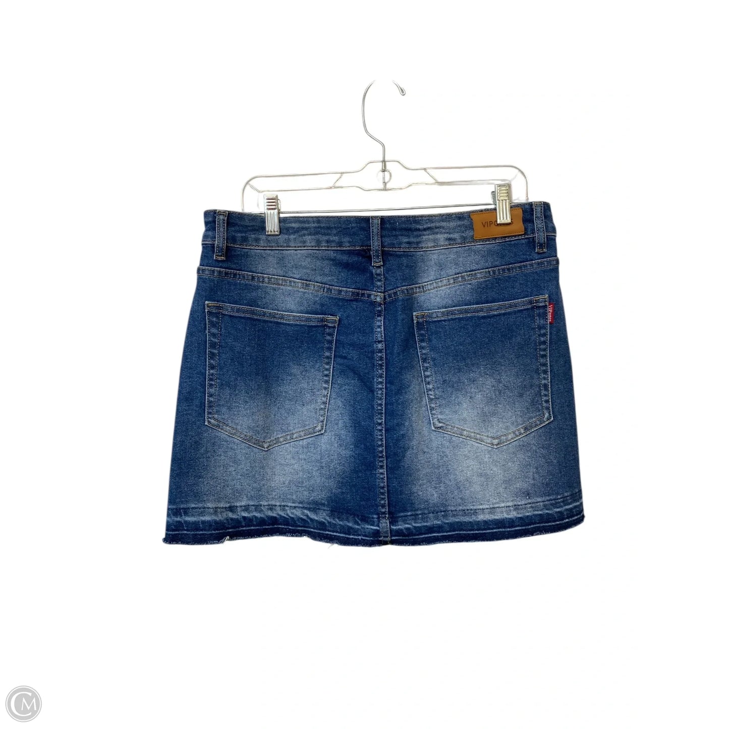 Skirt Mini & Short By Clothes Mentor In Blue Denim, Size: 12